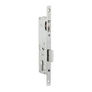 Корпус узкопрофильного замка с роликовой защёлкой 155/P (25 mm) w/b (хром) (без отв. планки)