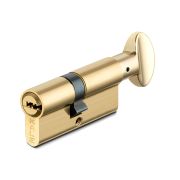 Цилиндровый механизм с вертушкой 164 SM/62 (26+10+26) mm латунь 5 кл.