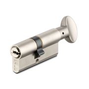 Цилиндровый механизм с вертушкой 164 SM/70 (30+10+30) mm никель 5 кл.