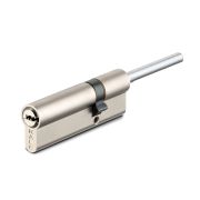 Цилиндровый механизм под вертушку (дл.шток) 164 SX/81 (45+10+26) mm никель 5 кл.