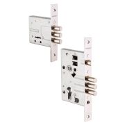 Корпус врезного замка с защёлкой ЗВ4-3/55 с ригелем 12 мм /78931/