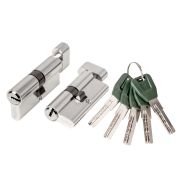 Цилиндровый механизм (A202/80) A2002Knob80(30+10+40) с вертушкой SN никель