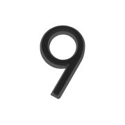 Цифра «9» самоклеящаяся ABS (50х37) (FUARO) BL черный