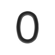 Цифра «0» самоклеящаяся ABS (50х37) (FUARO) BL черный