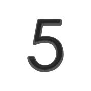 Цифра «5» самоклеящаяся ABS (50х37) (FUARO) BL черный