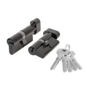 Цилиндровый механизм (200 ZM/90) 2000ZM Knob 90 (40+10+40) BL-24 черный 5Key с вертушкой