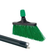 Igeax Щётка ANGLE RUSTIC для уборки вне помещений, рукоятка 130 см, диаметр 24 мм, зелёная Артикул: 160/CIND