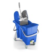 Двойное ведро TTS Action Pro Tec, 30 л., синее, с отжимом, на колесах Артикул: 0B006480