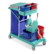 Уборочная тележка TTS Green 400 с серыми стойками Артикул: 0R003400