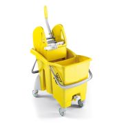 Ведро TTS Action Pro Tec, 30 л., желтое, с отжимом, на колесах Артикул: 0G006480