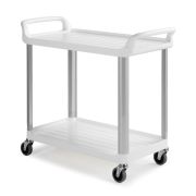 Сервисная тележка TTS Shelf 3730W — тележка с двумя полками, 98x50x111 см, белая Артикул: 0F003730W