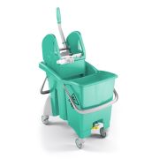 Ведро TTS Action Pro Tec, 30 л., зеленое, с отжимом, на колесах Артикул: 0V006484