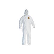 Комбинезон Kimberly-Clark KleenGuard® A40 Воздухопроницаемый для защиты от брызг жидкостей и твердых частиц - С капюшоном / Белый / Артикул: 97900