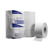Туалетная бумага Kimberly-Clark в больших рулонах Unbranded Mini Jumbo белая двухслойная (12 рулонов x 200 метров) Артикул: 8024
