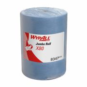 Салфетки WYPALL Wypall X80 - Большой рулон / Голубой/ Синий Артикул: 8347