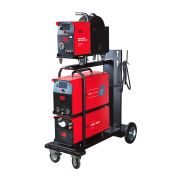 Полуавтомат сварочный FUBAG XMIG 500T DW PULSE + подающий механизм DRIVE XMIG DW PULSE + горелка FB 550W 3 м + блок жидкостного охлаждения Cool XMIG + шланг-пакет 5 метров 95 мм2 14 pol с жидкостным охлаждением + Тележка