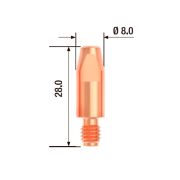 FUBAG Контактный наконечник M6х28 мм ECU D=1.6 мм (25 шт.)