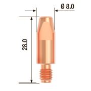FUBAG Контактный наконечник M6х28 мм ECU D=0.6 мм (10 шт.)