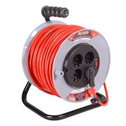 Удлинитель силовой на катушке Ресанта СУ-3х1,5-50/2 (с выкл., 4 розетки)