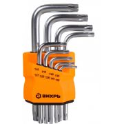 Набор ключей имбусовых Вихрь Torx , 9 шт, T10-T50