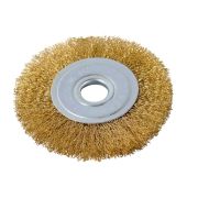 Щётка для УШМ Вихрь плоская, латунированная, 125 мм