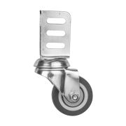 Опора колесная с угловой площадкой WL/B-50R/40kg резина