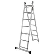 Лестница алюминиевая двухсекционная ВИХРЬ ЛА 2х7