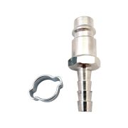 Фитинг Штуцер евро (папа) - Штуцер елочка 6 мм с обжимным кольцом 6х11мм