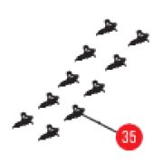 Запчасть №35 для Hybest GSR40A. Адаптер подачи газа (комплект 10 шт)