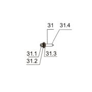 Запчасть №31.4 для PAG311BWT. Корпус урарника