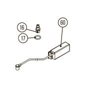 Комплект №4 для Hybest GSR40A / GBW120 / GBW200 / GFN3490B (блок зажигания + свеча + кольцо)