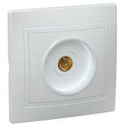 Розетка телевизионная TV 1-м СП Кварта РТВ10-КБ IP20 бел. GENERICA EAK10-K01-DM