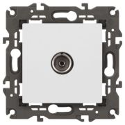 Розетка телевизионная одиночная TV 1мод. Elegance 14-3101-01 IP20 бел. Эра Б0034290