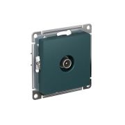 Розетка телевизионная оконечная TV AtlasDesign 1дБ механизм изумруд SE ATN000891