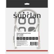 Патч-корд U/UTP кат.5E 4х2х26AWG (7х0.16мм) Cu LSZH сер. 0.5м SUPRLAN 10-0141