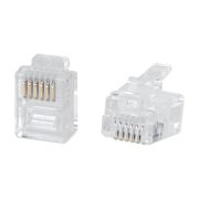 Коннектор телефонный RJ-12 6P6C Cabeus 7126c