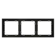 Рамка 3-м S70 пластик. черн. матов. Voltum VLS100308