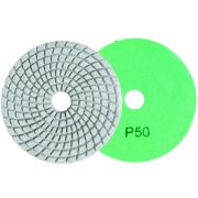 Алмазный гибкий шлифовальный круг 100мм, Р50, мокрое шлифование Вихрь
